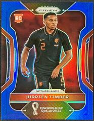 Jurrien Timber [Blue] #156 Soccer Cards 2022 Panini Prizm World Cup Prices