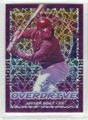 Javier Baez [Purple Velocity] #1 Baseball Cards 2021 Panini Chronicles Overdrive Prices
