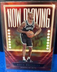Dariq Whitehead #11 Basketball Cards 2023 Panini Hoops Now Playing Prices