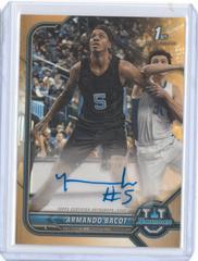 Armando Bacot [Orange Refractor] #BCPA-AB Basketball Cards 2021 Bowman University Chrome Autographs Prices