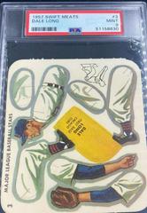 Dale Long Baseball Cards 1957 Swift Meats Prices
