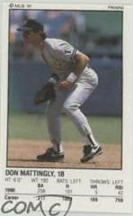Don Mattingly Baseball Cards 1991 Panini Stickers Prices