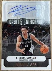 Keldon Johnson #GS-KLJ Basketball Cards 2022 Panini Hoops Great SIGnificance Autographs Prices