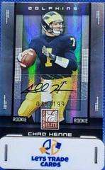 Chad Henne [Autograph] #103 Football Cards 2008 Panini Donruss Elite Prices