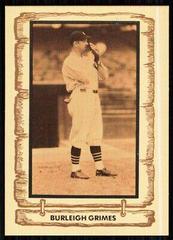 Burleigh Grimes Baseball Cards 1981 Cramer Legends Prices