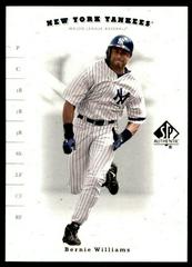 Bernie Williams #37 Baseball Cards 2001 SP Authentic Prices