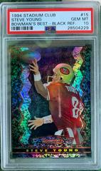 Steve Young [Black Refractor] Football Cards 1994 Stadium Club Bowman's Best Prices