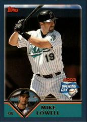 Mike Lowell #131 Baseball Cards 2003 Topps Opening Day Prices