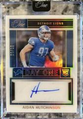 Aidan Hutchinson [Day Autograph Gold] #102 Football Cards 2022 Panini One Prices
