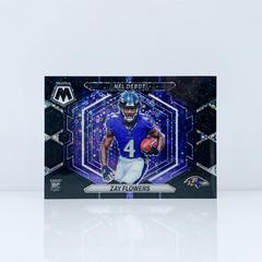 Zay Flowers [No Huddle Black] #ND-18 Football Cards 2023 Panini Mosaic NFL Debut Prices