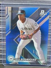Julio Rodriguez [Blue] #TOP-63 Baseball Cards 2019 Bowman Platinum Top Prospects Prices