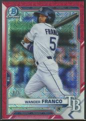Wander Franco [Red Refractor Mega Box Mojo] #BCP-57 Baseball Cards 2021 Bowman Chrome Prospects Prices