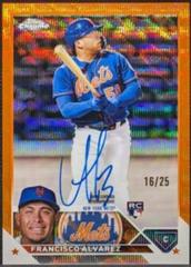 Francisco Alvarez [Orange Wave] #RA-FA Baseball Cards 2023 Topps Chrome Rookie Autographs Prices