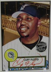 Cliff Floyd [Red Ink] Baseball Cards 2001 Topps Heritage Autographs Prices