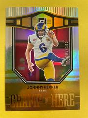 Johnny Hekker [Holo] #CH-19 Football Cards 2022 Panini Donruss Champ is Here Prices