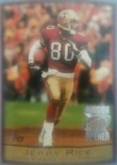 Jerry Rice Football Cards 1999 Topps Season Opener Prices