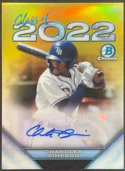 Chandler Simpson [Gold] #C22A-CS Baseball Cards 2022 Bowman Draft Class of Autographs Prices