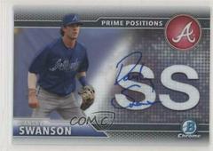 Dansby Swanson Baseball Cards 2016 Bowman Chrome Prime Position Autograph Prices