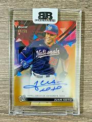 Juan Soto [Gold Refractor] Baseball Cards 2021 Topps Finest Autographs Prices
