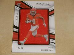 Rashee Rice #12 Football Cards 2023 Panini Immaculate Clearly Immaculate Rookie Jersey Prices