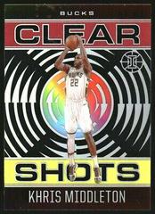 Khris Middleton [Asia Red Yellow] Basketball Cards 2020 Panini Illusions Clear Shots Prices