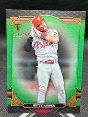 Bryce Harper [Emerald] #11 Baseball Cards 2022 Topps Triple Threads Prices