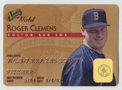 Roger Clemens [Gold] #16 Baseball Cards 1995 Studio Prices