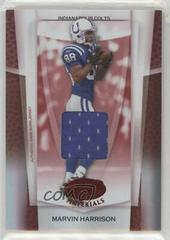 Marvin Harrison [Mirror Red Material] Football Cards 2007 Leaf Certified Materials Prices