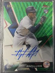 Miguel Andujar [Green Wave Refractor] Baseball Cards 2018 Topps Finest Firsts Autographs Prices