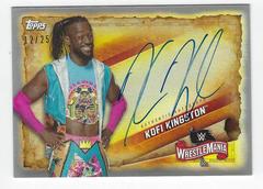 Kofi Kingston [Silver] Wrestling Cards 2020 Topps WWE Road to WrestleMania Autographs Prices