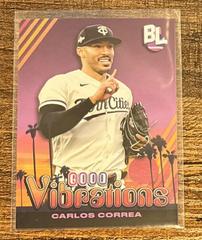 Carlos Correa #GV-32 Baseball Cards 2024 Topps Big League Baseball Good Vibrations Prices
