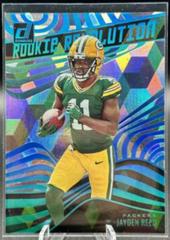 Jayden Reed [Cubic] Football Cards 2023 Panini Donruss Rookie Revolution Prices