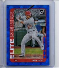 Mike Trout [Blue] #ES2 Baseball Cards 2021 Panini Donruss Elite Series Prices