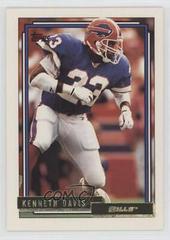 Kenneth Davis #555 Football Cards 1992 Topps Gold Prices