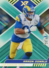 Aaron Donald [Green] #60 Football Cards 2022 Panini XR Prices