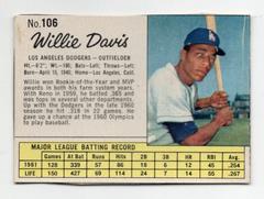 Willie Davis [Hand Cut] Baseball Cards 1962 Jell O Prices