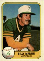 Billy Martin #581 Baseball Cards 1981 Fleer Prices