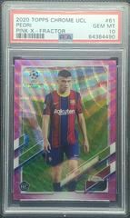 Pedri [Pink Xfractor] Soccer Cards 2020 Topps Chrome UEFA Champions League Prices