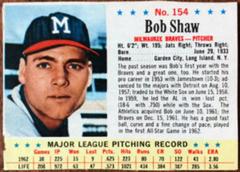 Bob Shaw [Hand Cut in 1959 Twice] #154 Baseball Cards 1963 Post Cereal Prices