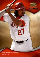 Vladimir Guerrero Baseball Cards 2009 Upper Deck Icons Prices
