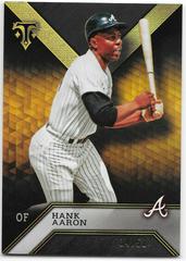 Hank Aaron [Onyx] #9 Baseball Cards 2016 Topps Triple Threads Prices