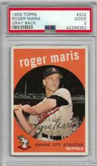 Roger Maris [Gray Back] Baseball Cards 1959 Topps Prices