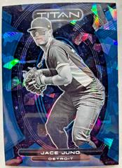 Jace Jung [Navy Blue Ice] #8 Baseball Cards 2023 Panini Chronicles Titan Prices