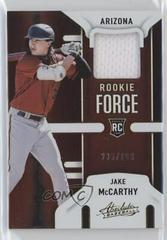 Jake McCarthy Baseball Cards 2022 Panini Absolute Rookie Force Prices