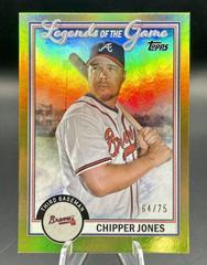Chipper Jones [Gold] #LG-17 Baseball Cards 2023 Topps Legends of the Game Prices