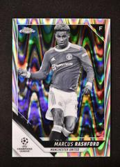 Marcus Rashford [Black & White Ray Wave Refractor] Soccer Cards 2021 Topps Chrome UEFA Champions League Prices
