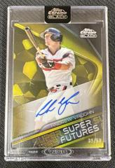 Andrew Vaughn [Gold] Baseball Cards 2022 Topps Chrome Black Super Futures Autographs Prices