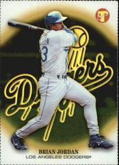 Brian Jordan [Gold Refractor] #54 Baseball Cards 2002 Topps Pristine Prices