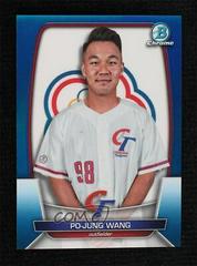 Po Jung Wang [Blue] #WBC-11 Baseball Cards 2023 Bowman Chrome WBC Flag Refractor Prices