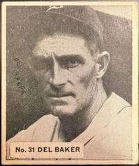 Del Baker #31 Baseball Cards 1936 World Wide Gum Prices